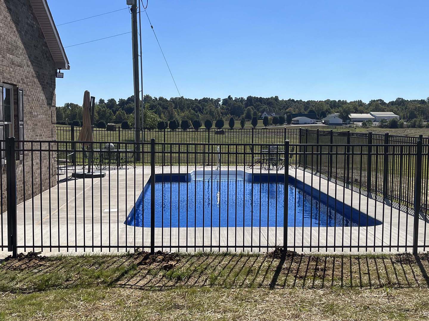 Photo of an aluminum fence from a Owensboro Kentucky Fence Company
