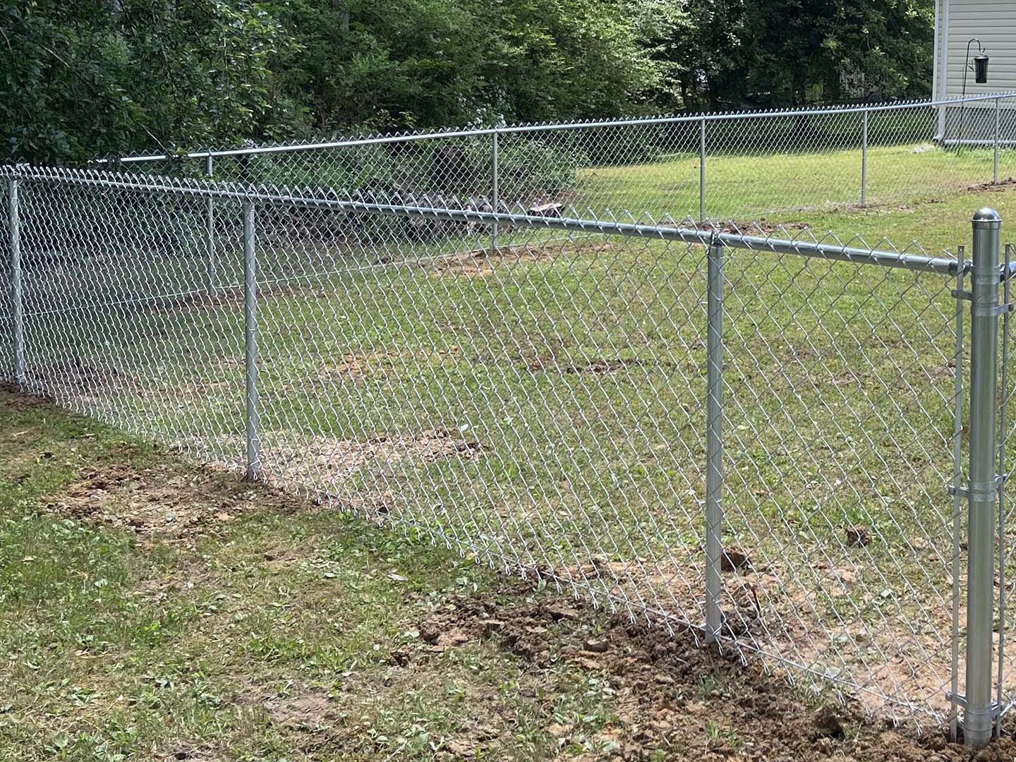 Photo of a chain link fence from a Middle Tennessee fence company
