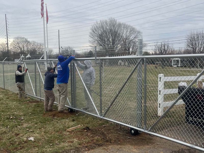 Security Fence Example in Gallatin Tennessee